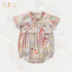 Shining Moment丨敦煌娃娃 寶寶嬰兒衣服夏季薄款短袖包屁衣哈衣爬服滿月百天 敦煌娃娃-漢服領(lǐng)哈衣 80cm