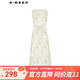 S.DEER圣迪奧女裝圓領(lǐng)印花無(wú)袖吊帶兩件套連衣裙S242Z12N2 淺紅棕/49 M 165
