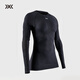 XBIONIC聚能加強4.0女滑雪功能內衣壓縮衣保暖登山徒步排汗【新色上市】 上衣  貓眼黑/極地白 XL