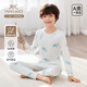英氏（YEEHOO）3A全面料抑菌春夏50S優(yōu)可絲兒童睡衣男童家居服吸濕排汗長(cháng)袖