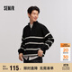 森馬（Semir）森柔|毛衫男冬季含羊毛針織衫半開襟毛衣情侶內(nèi)搭101724107206