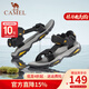 駱駝（CAMEL）涼鞋男士夏季戶(hù)外沙灘男拖鞋中老年爸爸防滑軟底涼鞋 A822162412 黑色 男 40