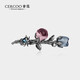 奢蔻（Cercoo）玫瑰發(fā)夾橫夾掐子發(fā)卡韓國(guó)頂夾發(fā)卡女小號(hào)彈簧夾發(fā)飾送女朋友禮物