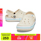 CROCS卡駱馳貝雅卡駱班洞洞鞋|205089 冬日白/彩色-1LI 39(240mm)