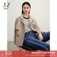 玖姿（JUZUI）商場(chǎng)同款知性休閑小個(gè)子短款風(fēng)衣女春款JWEC41301 卡其 2XL