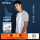 Mr.Bu布先生新疆長(zhǎng)絨棉短袖T恤男士純棉情侶小白T春夏季打底衫純色衣服 【純正棉感T】白色圓領(lǐng) L (175)