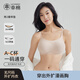 幸棉外擴顯大內(nèi)衣女無尺碼小胸聚攏無痕蜜桃漫畫胸文胸軟支撐胸罩女 膚色（附2對杯墊） 均碼 (A-C杯/90-125斤)