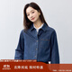茵曼復古純棉女裝軟牛仔襯衫2025春季新品寬松疊穿襯衣上衣 牛仔藍 S