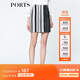 PORTS寶姿  新品商場同款女裝經(jīng)典LOGO提花包臀半裙SN8S018HFD060 白/黑色 M (6)