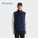 Columbia哥倫比亞戶(hù)外秋冬新品男子運動(dòng)保暖立領(lǐng)抓絨無(wú)袖針織背心AE1056 466 L/180/100A