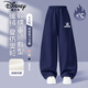 迪士尼（Disney）童裝兒童加絨運動(dòng)褲2025秋冬新款加厚保暖女童衛褲舒適男童褲子