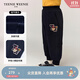 Teenie Weenie小熊童裝25新款秋冬男寶寶寬松加絨束腳燈籠褲 藏青色 110 cm
