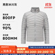 迪卡儂（DECATHLON）短款羽絨服輕薄薄外套戶(hù)外運動(dòng)保暖內膽排骨羽絨服TREK100 男款-冰川灰-立領(lǐng) M