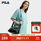FILA【月牙包】斜挎包抗菌內里女包2025秋季新款休閑單肩包百搭腋下包 正黑色-BK XS
