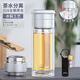 JRINKTEEA茶水分離玻璃杯男女全鋼茶倉(cāng)泡茶杯辦公過(guò)濾喝茶車載水杯綠茶杯 Predmore冰銀300ml
