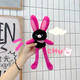 JINNEW網(wǎng)紅爆款草莓拉耳兔毛絨掛飾鑰匙扣情侶閨蜜創(chuàng  )意紀念禮物拉耳兔 多巴胺黑紅 拉耳兔系列【代寫(xiě)賀卡】