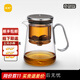 尚明玻璃磁吸飄逸杯泡茶壺無(wú)鍵下水茶水分離飄逸壺懶人泡茶器辦公室 透明色 700ml