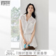 對白慵懶松弛感輕薄無袖襯衫短褲套裝女2025夏新款氣質(zhì)寬松兩件套 氣質(zhì)白 S
