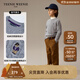 Teenie Weenie Kids小熊童裝秋男女童經(jīng)典百搭休閑風(fēng)圓領(lǐng)羊毛毛衣 中灰色 110 cm