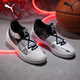 彪馬（PUMA）透氣實(shí)戰休閑籃球鞋男女新款低幫運動(dòng)鞋NITRO 376639 白-黑色-01 43
