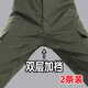 西塘先生工作服焊工專(zhuān)用褲子男加檔耐燙工裝褲汽修長(cháng)褲勞保寬松耐磨直筒褲 軍綠+軍綠【加強版】4口袋2條裝 XL 175建議體重【130-150斤】