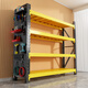 七序重型貨架置物架倉儲貨物架倉庫工具架地下室收納架快遞展示架 四層主架-黑黃色 【輕型150kg/層】200*60*200cm