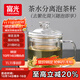 富光泡茶杯茶水分離玻璃杯辦公室喝茶杯子男士個(gè)人花茶杯水杯公道杯