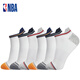 NBA船襪男士襪子四季薄款短襪舒適透氣隱形襪籃球運(yùn)動(dòng)高后幫棉襪6雙