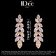 IDee  CREATIVE IDER FOR YOU法國IDee繁花耳環(huán)女長(cháng)款耳釘時(shí)尚耳墜藝術(shù)飾品新娘配飾小眾禮物 定制款 尺寸 3.3*1cm