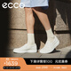 愛步（ECCO）休閑鞋男 2025年新品舒適一腳蹬板鞋牛皮男鞋 柔酷60周年525454 白色52545401007 41