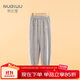努比屋兒童家居褲女童秋冬季珊瑚絨加絨睡褲男童居家睡衣中大童褲子