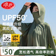 浪莎時(shí)尚防曬衣女夏季2025新款冰絲防紫外線短款外套女士外搭防曬服 蒼柏綠【升級(jí)款冰感大帽檐】 均碼 【適合80-140斤】