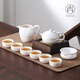 尚言坊功夫茶具整套高檔家用德化羊脂玉白瓷泡茶茶杯茶壺泡茶器全套裝