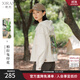 熙然秋季新款寬松顯瘦百搭夾克上衣女港風(fēng)chic長(cháng)袖短外套休閑 杏白色 S