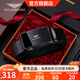 法萊阿瑪尼（FALAMAONE）品牌皮帶男牛皮自動(dòng)扣腰帶真皮高檔褲帶生日高檔禮物送男友老公 百搭槍色/PD873Q【專(zhuān)柜禮盒】 110cm -140cm默認隨機（可修剪）