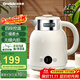 格來(lái)德（Grelide）燒水壺多段保溫調溫電熱水壺1.5L無(wú)縫內膽恒溫壺304不銹鋼電水壺開(kāi)水壺煮水壺D2315E-象牙白