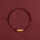 訫緣飾品999足金小金魚紅繩手鏈女黃金轉(zhuǎn)運珠錦鯉魚蛇年本命年禮物男女 黃金錦鯉魚喜樂紅手鏈