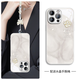 GGUU簡約山茶花適用蘋果16手機殼iPhone16promax套2024新款16pro超火15女14高級13感12全包11防摔x小眾 【簡約山茶花瓷白色】蝴蝶手鏈 iPhone16ProMax