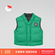 保姆鵝 兒童羽絨馬甲寶寶雙面穿背心男童女童外穿羽絨內膽馬夾[NG2655] 高爾夫綠 110