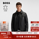 BOSS博斯 【羊皮革】男士25年冬季新款皮革襯衫式皮衣 001-黑色 2XL (54)