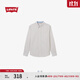 Levi's【商場(chǎng)同款】李維斯25春夏新款男士休閑刺繡長(cháng)袖襯衫0017V 褐白 M