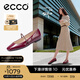 愛(ài)步（ECCO）芭蕾舞鞋女 25年新款時(shí)尚瑪麗珍方頭低跟淺口單鞋 舞悅234333 暗寶石紅23433361291 (牛皮革) 37