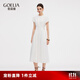 歌莉婭醋酸連衣裙女2025新款出席重要場(chǎng)合白色裙子1E5C4K640 05W米白 M
