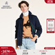 布克兄弟（BrooksBrothers）男士早秋美式老錢(qián)風(fēng)純色寬松休閑夾克外套 4004-藏青色 M
