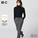 優(yōu)衣庫(kù)合作款/女裝HEATTECH EXTRA WARM 混紡高領(lǐng)T恤/長(zhǎng)袖478954 478954/09黑色 M