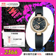 西鐵城（CITIZEN）紫藤花款自動(dòng)機械鏤空鑲鉆皮表帶時(shí)尚優(yōu)雅送禮物女友PR1023-10H