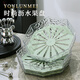 麥軒水果盤(pán)2025新款輕奢高檔客廳茶幾家用糖果盤(pán)水果盆高顏值瀝水托盤(pán) 薄荷綠 1個(gè)