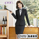 造夢(mèng)伊人西裝女職業(yè)女裝套裝西服工作服正裝修身顯瘦通勤OL商務(wù)面試套裝 黑色西裝+裙子 3XL