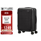 新秀麗（Samsonite）行李箱20英寸拉桿箱前開(kāi)口商務(wù)條紋旅行箱密碼登機箱黑色KF1