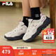 斐樂(lè )（FILA）官方女鞋山丘鞋老爹鞋2025新款鞋子休閑鞋復古運動(dòng)鞋厚底鞋 椰漿白/微風(fēng)紫-CZ 37.5